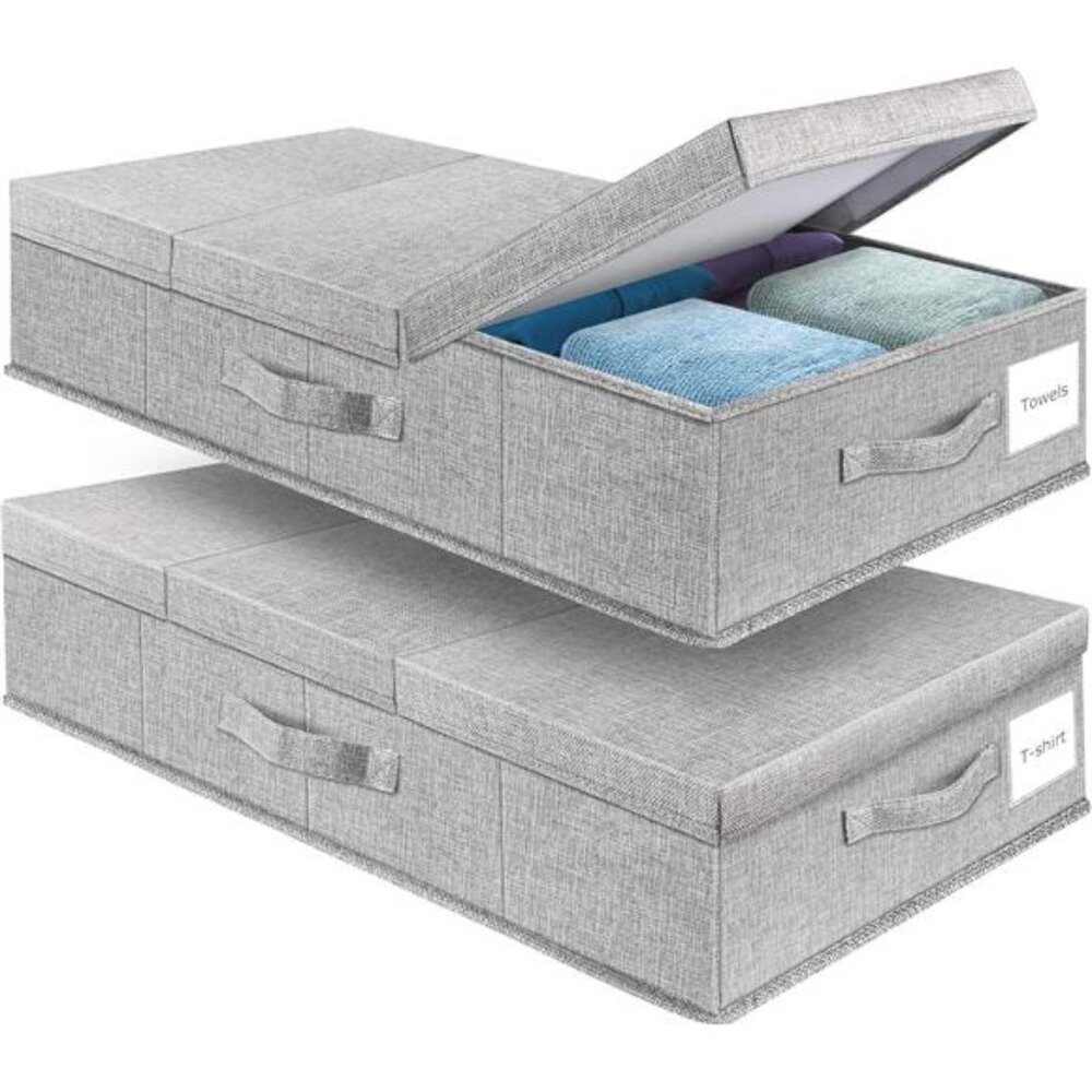 Underbed Storage Containers Bin with Lids, Large Under Bed Storage Organizer